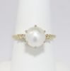 Picture of 14k Yellow Gold Diamond & Pearl Ring 
