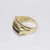 Picture of 14k Yellow Gold Diamond & Sapphire Ring 