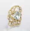 Picture of 14k Yellow Gold Aquamarine & Diamond Ring 