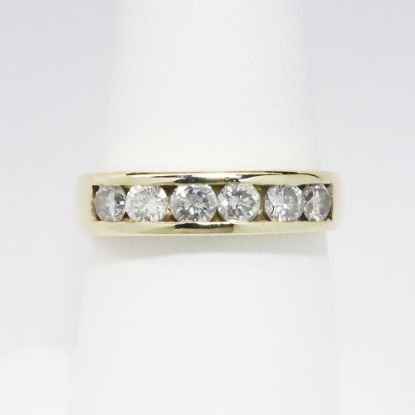 Picture of 14k Yellow Gold Diamond Men's Band 