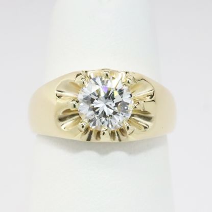 Picture of 14k Yellow Gold 1.50CT Diamond Men's Ring 