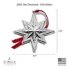 Picture of Towle 2023 Annual sterling silver Star Ornament, 27th Edition, NEW in Box