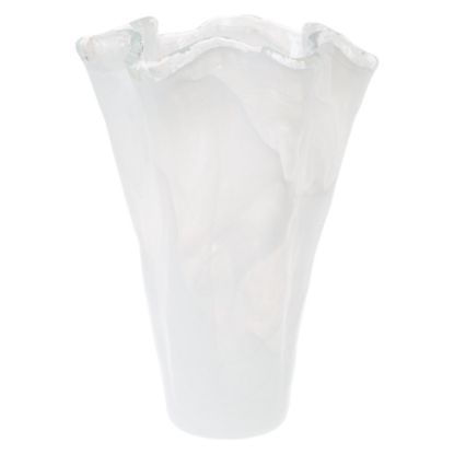 Picture of Vietri Onda Glass White Large Vase