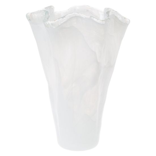 Picture of Vietri Onda Glass White Large Vase