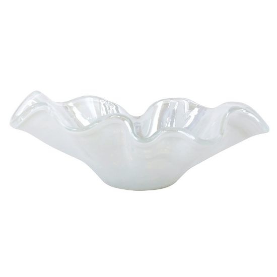Picture of Vietri Onda glass Large White Bowl