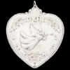 Picture of Wallace 1994 Sterling Silver Grande Baroque Heart Ornament "Trumpeting Angel" with Box