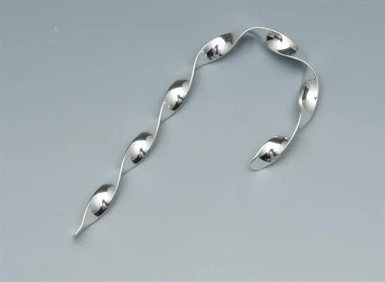 Picture of Hand & Hammer sterling silver Twisted Candy Cane Ornament