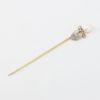 Picture of Antique Art Nouveau 14k 2-Tone Gold, Freshwater Pearl & Diamond Stick Pin