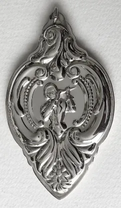 Picture of 1998 Wallace Sterling Silver Grande Baroque 11 Pipers Piping Ornament with Box