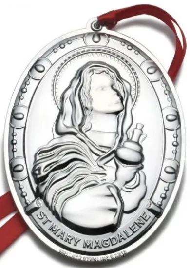 Picture of Wallace 2012 Mary Magdalene Ornament, Sterling Silver, 2nd Edition, NEW