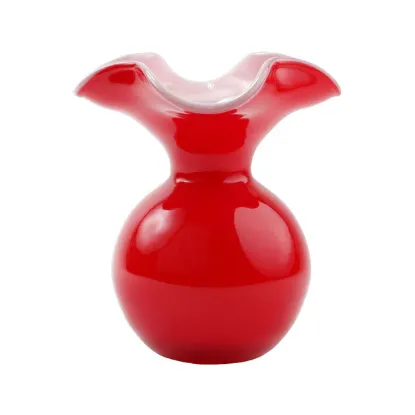 Picture of Vietri Hibiscus Glass Bud Vase - Red