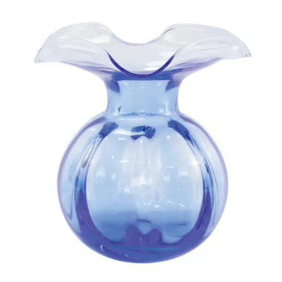 Picture of Vietri Hibiscus Glass Medium Bud Vase - Colbalt Blue 