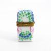 Picture of Limoges Porcelain Perfume Casket with Forget-Me-Not Flowers & Single Perfume Bottle Trinket Box 