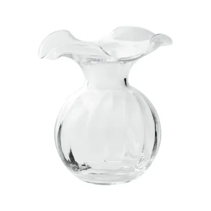 Picture of Vietri Hibiscus Glass Small Bud Vase - Clear