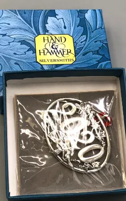 Picture of Reed & Barton Sterling Silver 1992 Annual Christmas Cross Ornament, with box