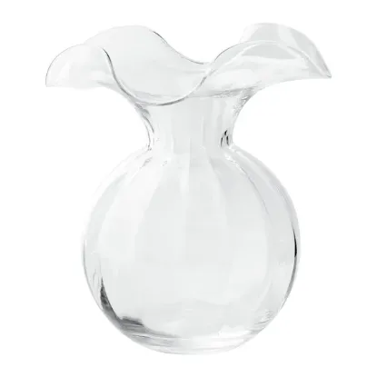 Picture of Vietri Hibiscus Glass Medium Bud Vase - Clear