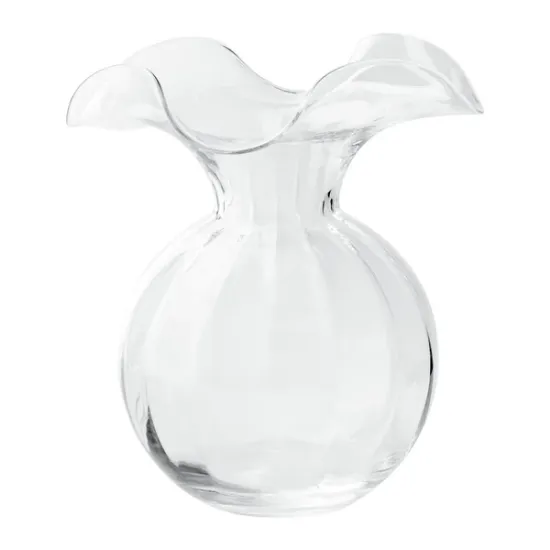 Picture of Vietri Hibiscus Glass Medium Bud Vase - Clear