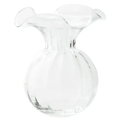 Picture of Vietri Hibiscus Glass Large Bud Vase - Clear