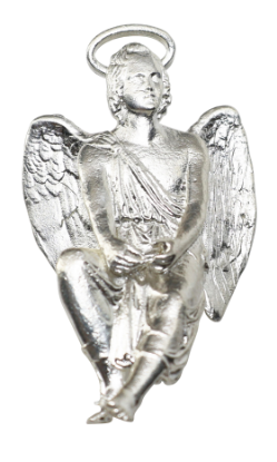 Picture of Seated Angel Sterling Silver Ornament
