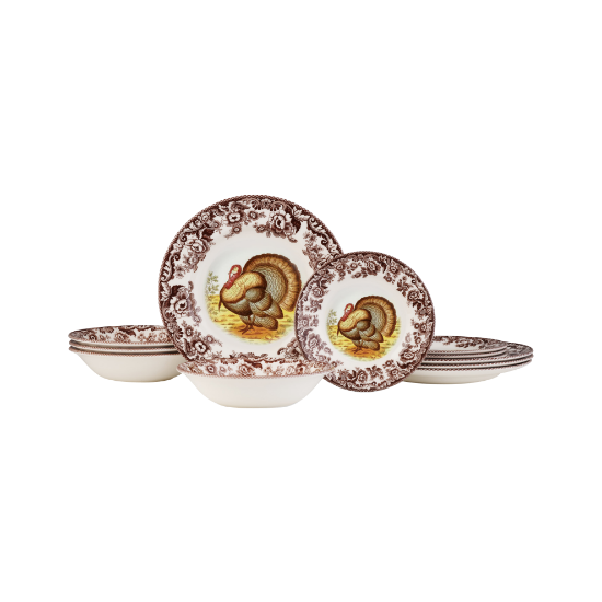 Picture of Spode 'Woodland Turkey' 12-Piece Set