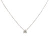 Picture of 18k White Gold Diamond Solitaire Necklace 