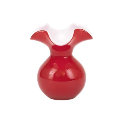 Picture of Vietri Hibiscus Glass Bud Vase - Red