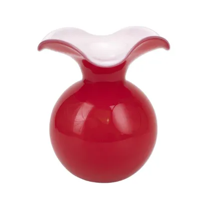 Picture of Vietri Hibiscus Glass Medium Bud Vase - Red