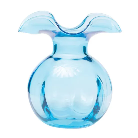 Picture of Vietri Hibiscus Glass Medium Bud Vase - Aqua