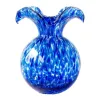 Picture of Vietri Hibiscus Glass Medium Bud Vase - Cobalt Tortoiseshell