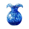 Picture of Vietri Hibiscus Glass Small Bud Vase - Cobalt Tortoiseshell