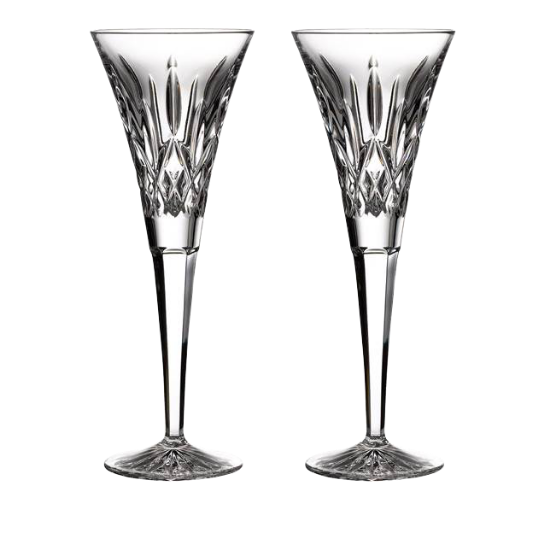 Picture of Waterford Crystal 'Lismore' Pair of Heirloom Toasting Flutes