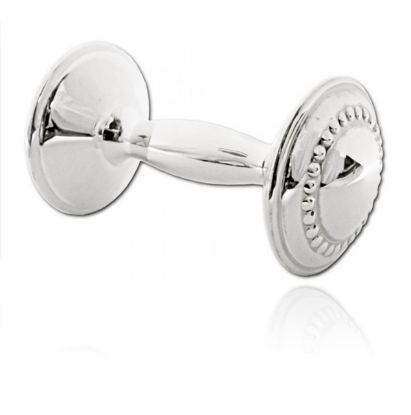 Picture of Cunill Sterling Silver Beaded Barbell Rattle