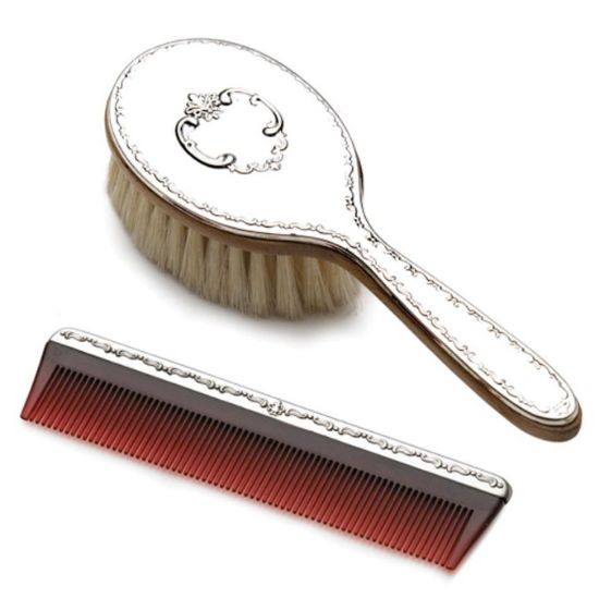Picture of Gorham Sterling Silver Girl's 'Chantilly' Brush & Comb Set