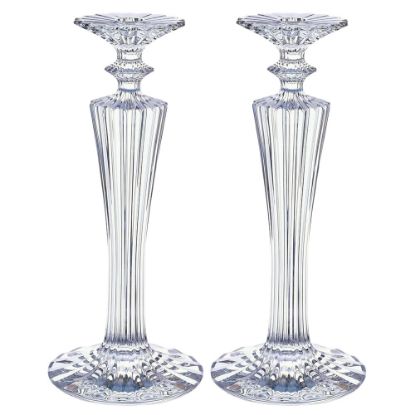 Picture of Baccarat Crystal 'Mille Nuits' Pair of Torch Candlesticks