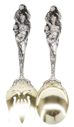 Picture of Love Disarmed by Reed & Barton 2pc All Silver Salad Set, 1st Strike 
