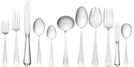 Picture of New Gorham 'Fairfax' 66-Piece Sterling Silver Dinner Size Set - Service for 12