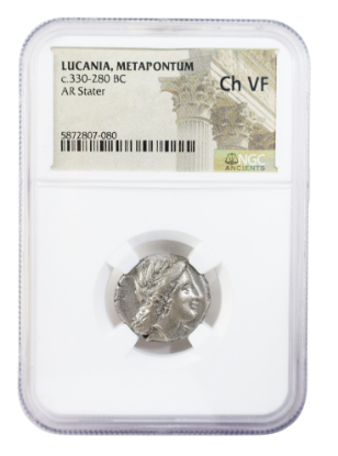 Picture of Lucania, Metapontum c.330-280 BC AR Stater Ch VF
