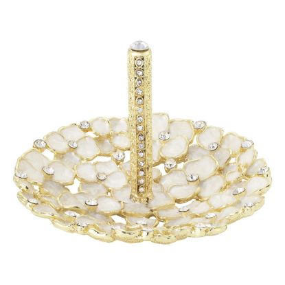 Picture of Olivia Riegel Gold & White 'Dogwood' Ring Holder