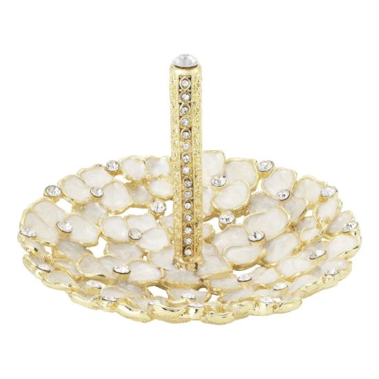 Picture of Olivia Riegel Gold & White 'Dogwood' Ring Holder
