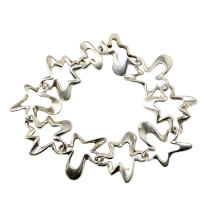 Picture of Vintage Georg Jensen Sterling Silver 'Splash' Bracelet 88B by Henning Koppel