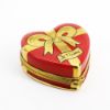 Picture of Limoges Porcelain 'Je t'aime' Heart Shaped Candy Trinket Box with 3 Surprise Chocolates Inside