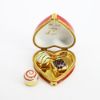 Picture of Limoges Porcelain 'Je t'aime' Heart Shaped Candy Trinket Box with 3 Surprise Chocolates Inside