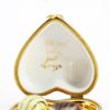 Picture of Limoges Porcelain 'Je t'aime' Heart Shaped Candy Trinket Box with 3 Surprise Chocolates Inside