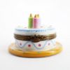 Picture of Limoges Porcelain 'Joyeux Anniversaire' Birthday Cake Trinket Box with Surprise Gift Inside
