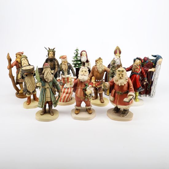 Picture of Set of 12 Duncan Royale History of Santa Claus Figurines