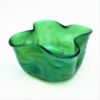Picture of Antique Loetz Green Lobed Art Glass Bowl