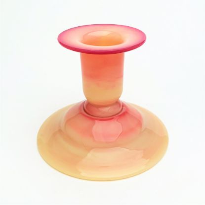 Picture of Victorian Mt. Washington Burmese Glass Candlestick