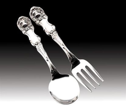 Picture of Wallace Lion New 2pc. Sterling Silver Baby Set