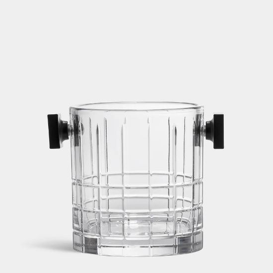 Picture of Orrefors 'Street' Ice Bucket with Black Handles