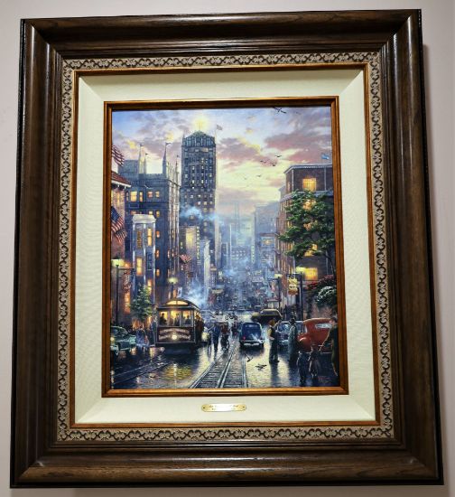 Picture of Thomas Kinkaid 'San Francisco, Powell Street' Limited Edition Embellished Lithograph